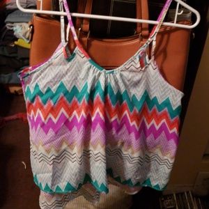 Spaghetti strap short shirt